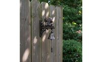 Mythical Being Wall Bell Rustic Decorative Bell with Bracket Novelty Decor for Cabin, Porch, Game Room