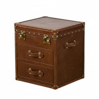 Suitcaseaesthetic End Table Vintage Design Bedside Storage Table British-in the design of