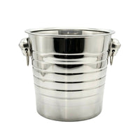 Ice Bucket with Handles 5L Stainless Steel Ice Bucket Silver Beverage Chiller for Bartenders, Restaurants