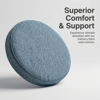 Memory Foam Seat Cushion, Round Chair Pad, Comfortable Tatami Mat, Breathable Po #variant:40x40cm Square, 6cm Thick