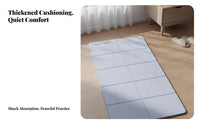 Shock Absorption Foldable Exercise Mat Odorless Folding Exercise Mat Tear-Resistant for Students, Dorm Room, Home Gym, Travel, Outdoor