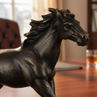 Finely Detailed Astrological Horse Sculpture Fine Workmanship Astrological Horse Figurine Elegant Design for Business Owners, Desk, Office