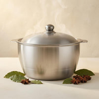 Thick Aluminum Pot Smooth Finish Traditional Caldero Silver for Boiling