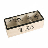 Tea Storage Box Woodwork Finish Wooden Tea Box Decorative Home Decor for Living Room