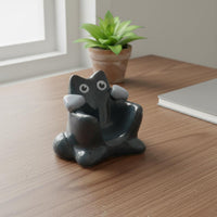 Black Cat Dice Holder Portable Cute Cat Dice Stand Charming Art for Desk Decor