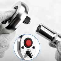 12 Pieces Socket Wrench 24-Tooth-Tooth Socket and Ratchet Set Chrome-Finished Ratchet Wrench with Sockets for Mechanics, Amateur Mechanics