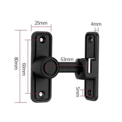 Push-Pull Door Bolt Glow in the Dark Sliding Door Lock Anti-Unauthorized Entry Flip Latch Lock for Toilet