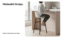 Bar Chair with Back Support Nordic Design Household Furniture Built-in Footrest