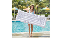Buoyant Tray Rectangular Inflatable Pool Tray PVC Cup Holder Float