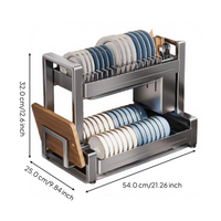 Rustproof stainless steel dish rack
