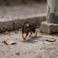 1/64 Scale Dog Figurine Fine Workmanship Mini Dog Model 3D Printed