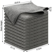 Large Microfibre Cloths and 30x60cm Microfibre Cloth, High Absorbency Microfibre Towel, Lint-Resistant Multi-Purpose Cleaning for Car, Glass and Home
