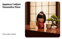 Japanese Kimono Doll Adorable Design Japanese Kimono Girl Figurine Cute Girl Decoration Decorative Kokeshi Design Doll Great