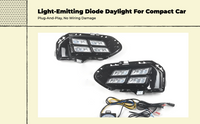 GK5 2014-2023 LED fog lights with DRL