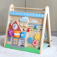 Wooden Multi-functional Folding Blackboard for Kids Learning