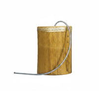 Thundered Tube  Bamboo Can Shaped Spring Drum Shaker  Easy to Agitate Percussion Instrument for Meditation