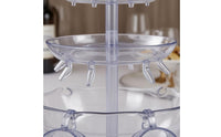 Cascading Wine Fountain 3-Tier Design Tiered Wine Fountain Transparent Party Accessory Clear