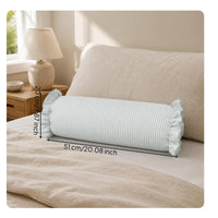 Cylindrical Support Pillow Soft Striped Support Pillow Breathable
