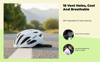 Lightweight ventilated bike helmet