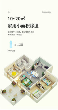 Chenjun CJ-2025-3 Compact Quiet Dehumidifier for Dorm Rooms, 100W, 1000ml/D, 2.6-4.0L Tank, EU Plug
