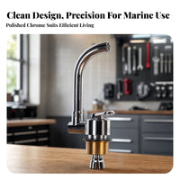 Single-Lever Faucet with Braided Hose