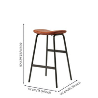 Counter Stool Streamlined Furniture Sturdy and Stable for Cafe