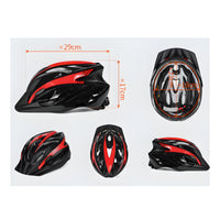 Streamlined Helmet with Removable Visor Ventilated Cycling Helmet with Visor Adjustable Shock-Absorbing for Commuters