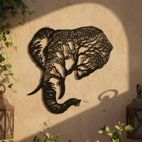 Metal Elephant Wall Art Elephant Wall Sculpture Lightweight Home Decoration for Living Room