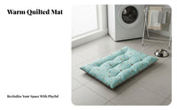 Winter Warmth Washable Dog Mat Thick Cotton Filling Dog Sleeping Pad Cartoon Print for Crate, Indoors, Living Room