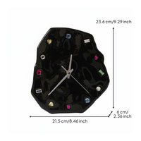 Wall Clock Irregular Ceramic Clock Creative Gift Timekeeping Device for Bedroom