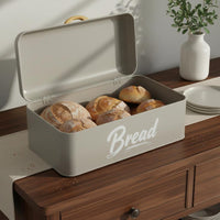 Metal Bread Box Large Capacity Household Organizer Decorative for Countertop