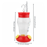 Hummingbird Feeder Moat Design Plastic Nectar Feeder 480ml Capacity