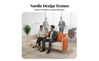 Minimalist Design Sofa and Coffee Table set Modern aesthetic 3-Seater Sofa long-lasting Upholstery Reception Seating firm-density Foam for Business Owners, Office Managers, Homeowners, Waiting Room, Lobby