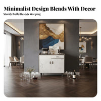 Modern Buffet Cabinet Sturdy Construction Dining Room Storage Cabinet Multi-Compartment Standing Credenza for Families, Adults, Entryway, Hallway