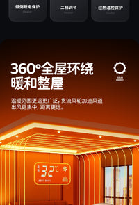美规110V出口台湾日本美国暖风机家用速热大功率新款桌面取暖器