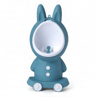 Bathroom Item PP Plastic Rabbit Wall Urinal Wheeled Base