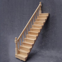 1:12 Dollhouse Miniature Staircase Model with Handrails
