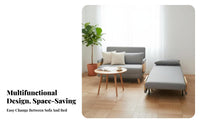 Space-Saving Armless Sleeper Loveseat Japanese and design Sofa Bed Foldable Design transformable Couch Multi-Functional for Apartment Dwellers, Students, homeowners, Small areas, Living Room, Balcony, Office