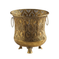 Lace Iron Flower Pot Hollow Vintage Iron Planter Pot Retro Shabby Planter