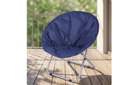 Moon Chair Foldable Saucer Chair Foldable Seat for Balcony, Office Breaks