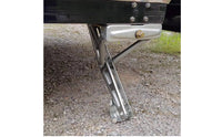 RV Scissor Jack Stabilizer Threaded Stabilizer Jack with Support Pads Strong Support Pad Foot for Campsite Setup, Maintenance Work, Garage Storage
