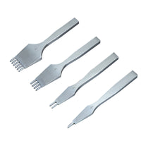 Premium White Steel Diamond Chisel 3/4/5mm Tooth Spacing for Leather