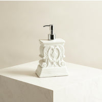 Vintage-Style Soap Dispenser | Embossed, Refill Bottle with Pump, for washroom