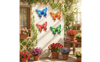 Lepidopteran Wall Decoration Painted Finish Metal Lepidopteran Wall Decor Easy