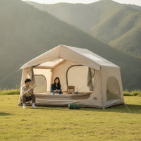 Inflatable Camping Tent Fast Setup Inflatable Camping Tent Windproof Inflatable House for Campers, Families
