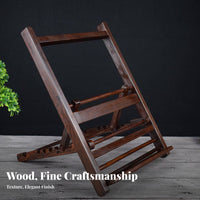 Carved perusing Easel Decorative foldable Book Rest Adjustable Angle for Altar