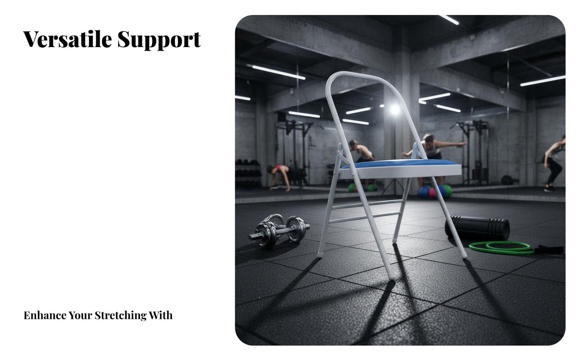 Foldable Mind-Body Practice Inversion Chair Heavy Duty Folding Mind-Body Practice Chair Sturdy Construction Handstand Training Tool Stable Design for Beginners, Seniors, Home Gym