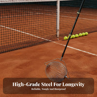 No Bending Required Telescopic Ball Retriever Adjustable Height Tennis Ball Picker Upper Portable for Gardeners, Hard Court, Lawn, Orchard