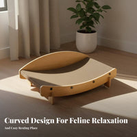 Cat Scratcher Lounge Versatile Function Sisal Cat Scratcher Lounge Pet Furniture Natural Materials Long-Lasting