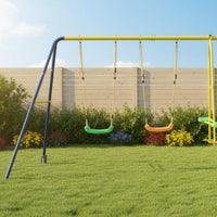 V-Shaped Frame Swing Set Galvanized Children's Swing Set Treated